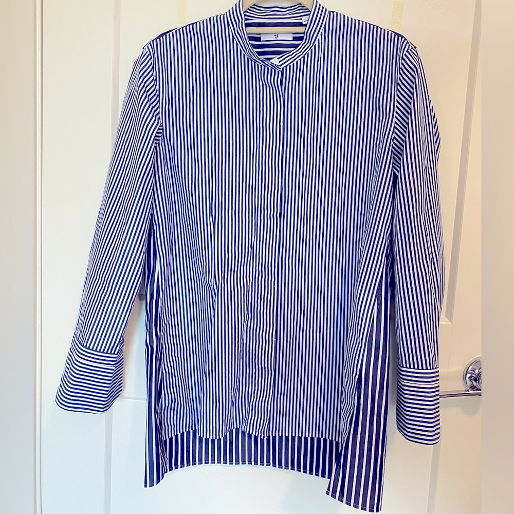 Uniqlo Cotton Striped Long-Sleeve Shirt Small